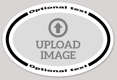 Template TemplateId: 8737 - photo logo curved oval border
